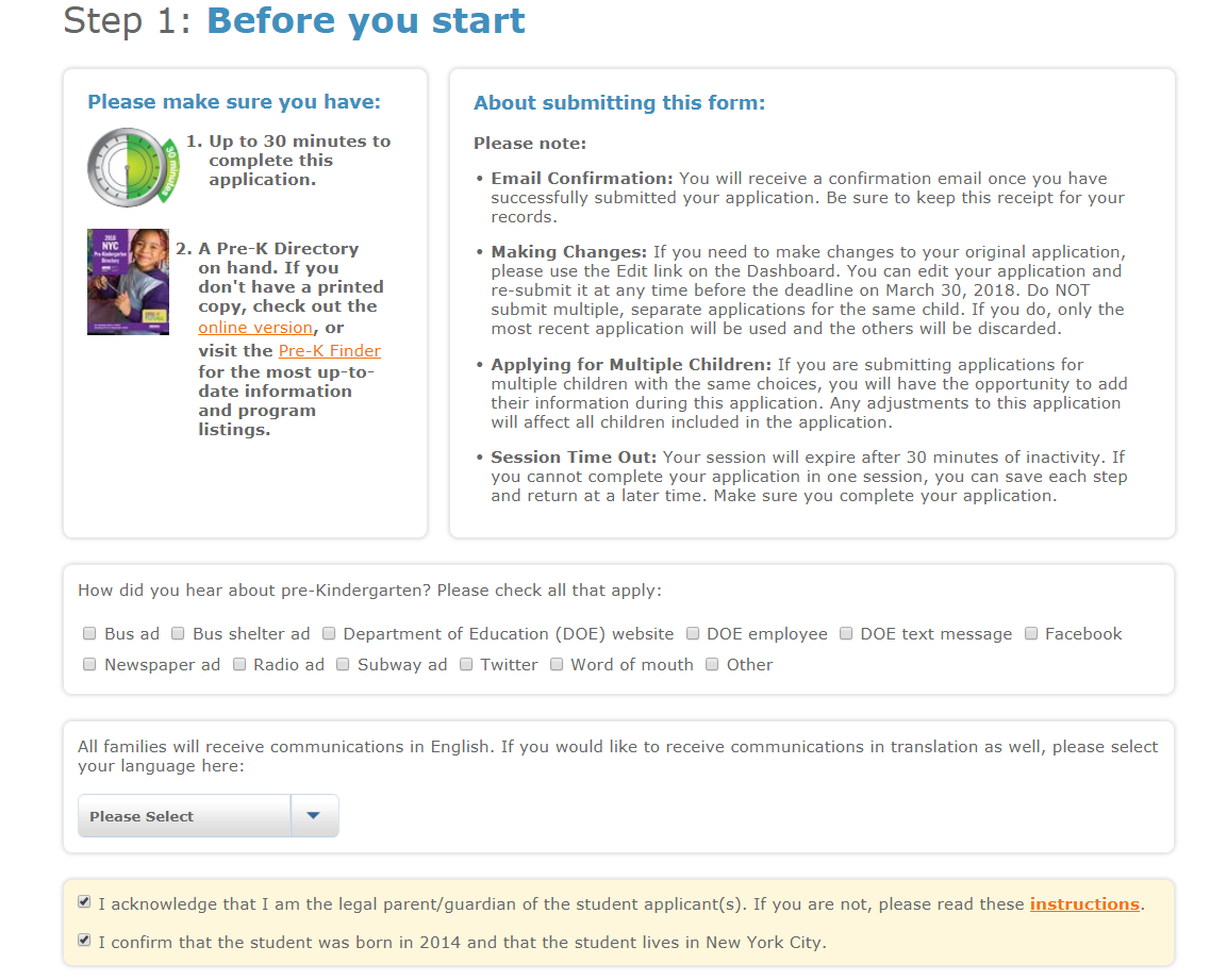 How to Register for Pre-K Online – Little Sunshine & My Sunshine Kids